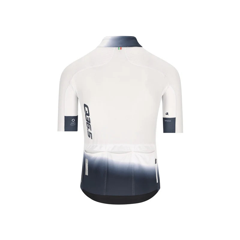 Q36.5 Jersey Shortsleeve Gregarius Pro Collar Fade White